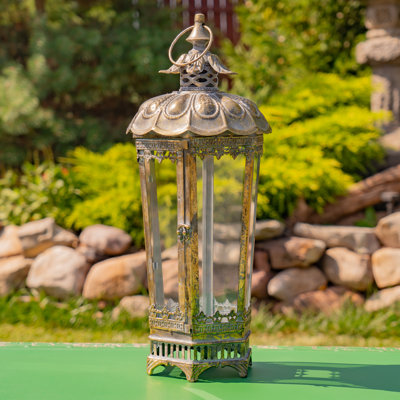 59in. Tall Davitiani Embellished Iron/Glass Terrarium