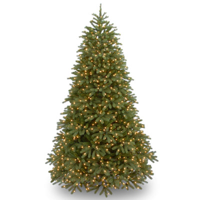 Flocked Pre-Lit Fir Christmas Tree