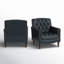 Fauteuil en cuir véritable capitonné Annja-80015535