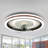 Svetlana 19" Smart Flush Mount Dimmable Ceiling Fan with LED Light and Remote