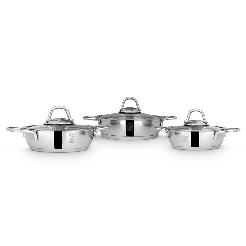 Serenk Definition 6 Pieces Steel Omelette Set