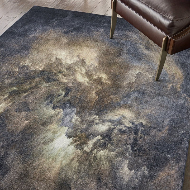 Tapis brun zone Edite, Rectangle 9 pi x 12 pi
