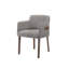 Ensemble de salle à manger Castillo + Jordan - Tissu gris moderne + noyer-355551753