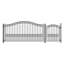 Barrière de portail simple en acier Paris avec barrière pour piétons-24565922