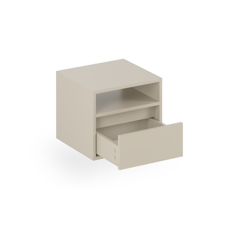 40 cm W Laminate Bedside Table, Cashmere
