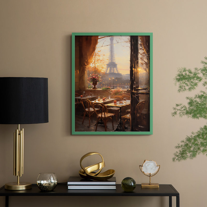 «LANDSCAPES Series», encadré en bois massif, Vert, H 15 po x l 12 po