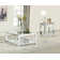 Alvord 2-Piece Mirrored Coffee And End Table Set Silver