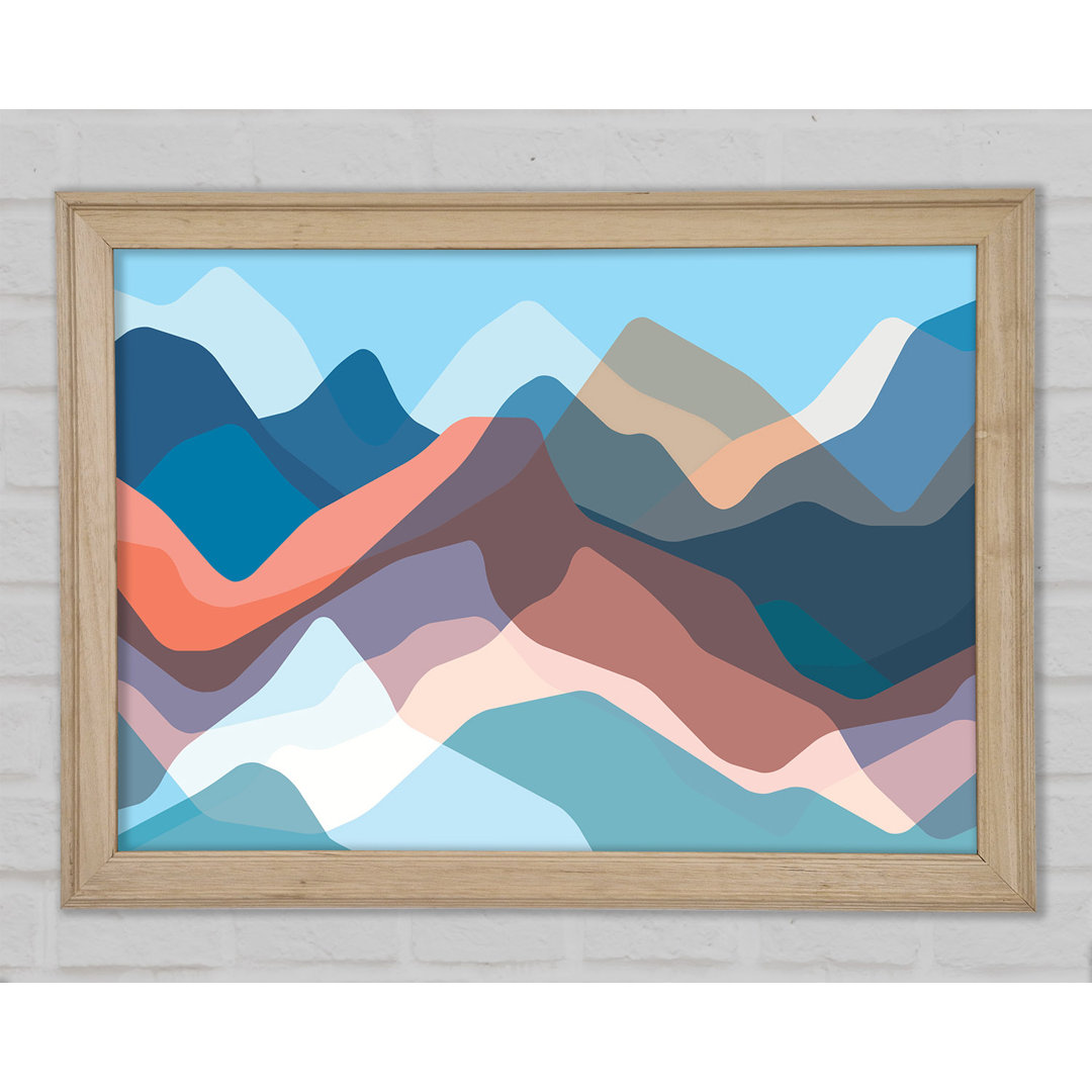 Modern Mountain Range - Druck