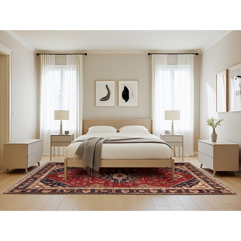 Tapis brun lavable à la machine, Rectangle de 5 pi x 8 pi