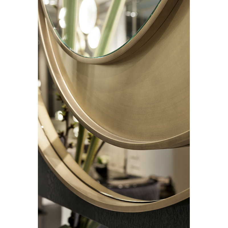 Eclisse Flat Metal Beveled Wall Mirror