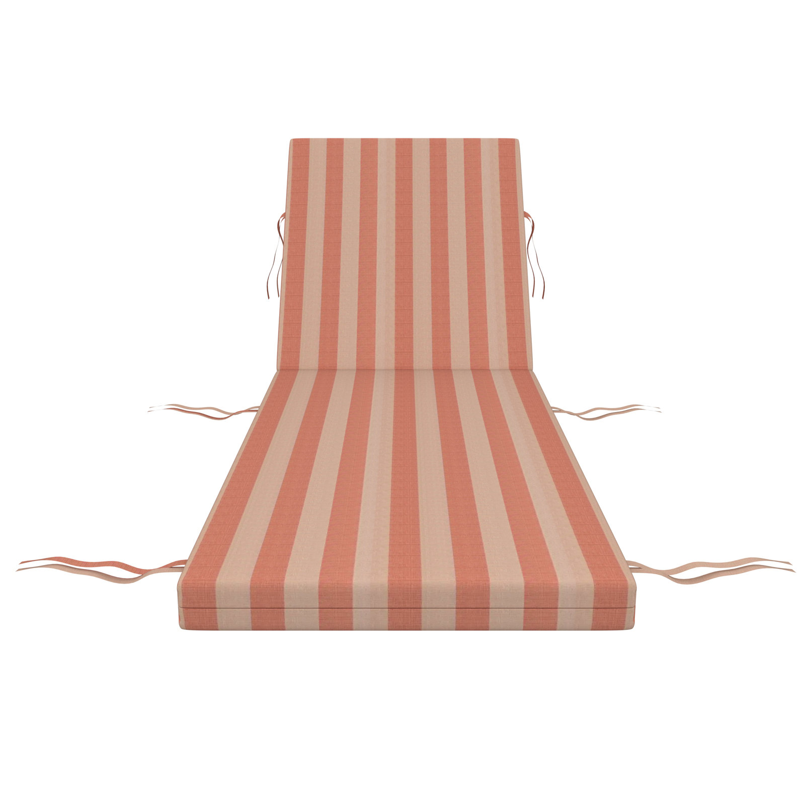 Lani Sunbrella Outdoor Chaise Lounge Cushion, 25" W x 50" D, Expressive Blush