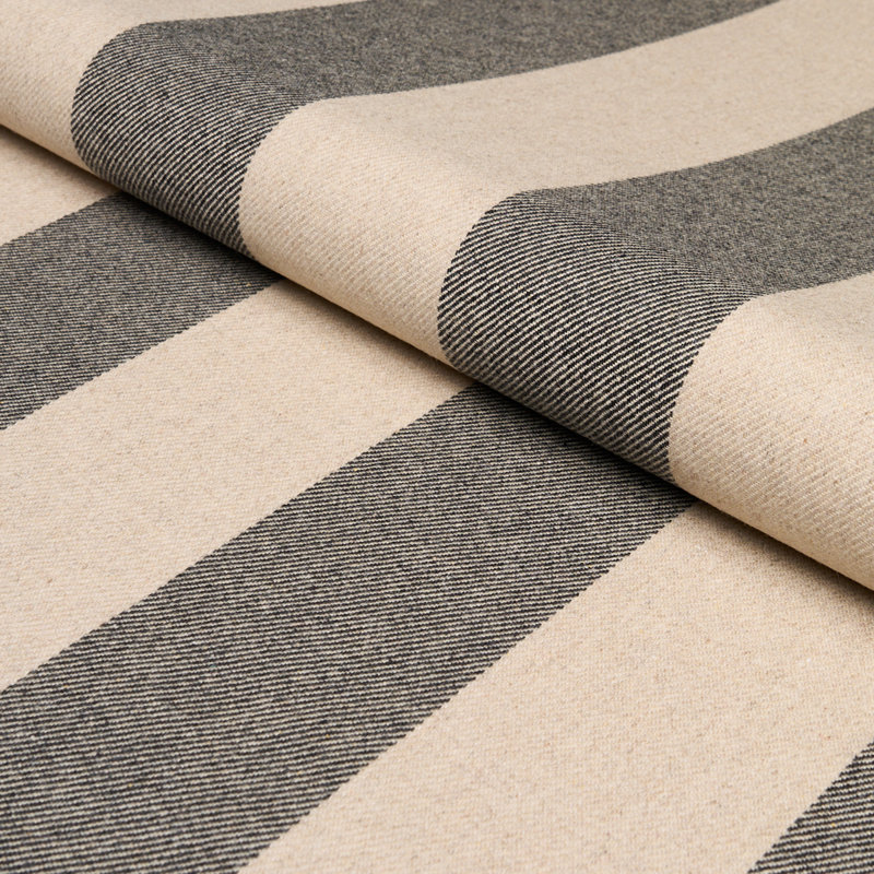 Tissu à rayures pruche, Noir