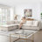 125.5'' Modular Sectional Sofa with Movable Ottoman