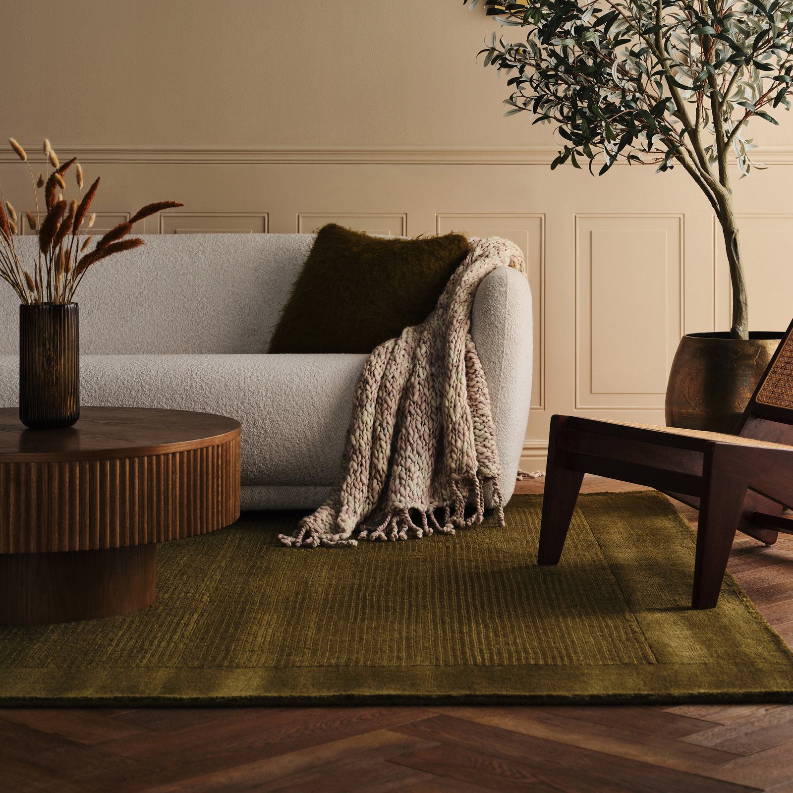 Sanami Striped Bohemian Rug, Rectangle 6' x 9'