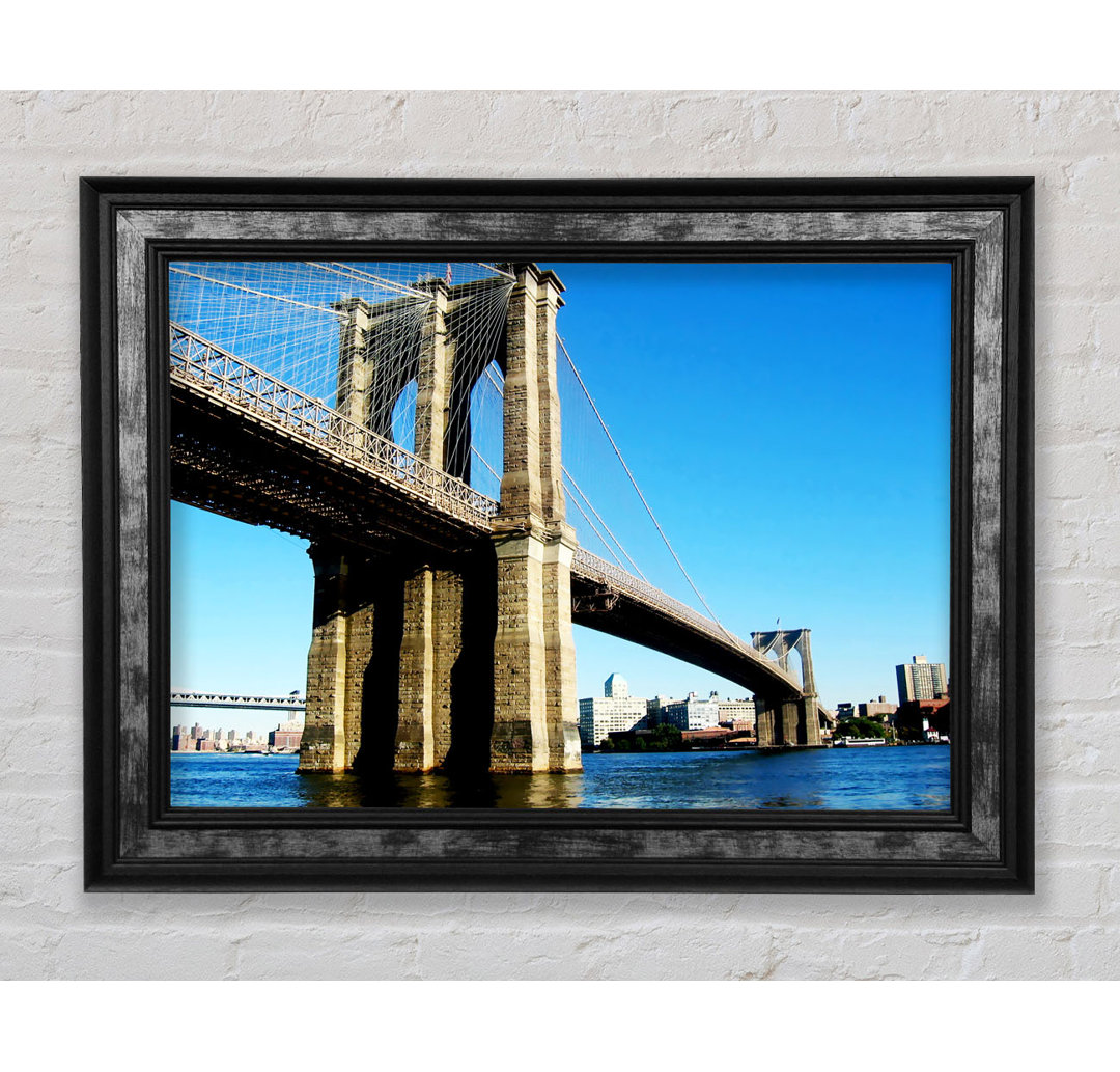 Brooklyn Bridge bei Tag - Einzelne Bilderrahmen Kunstdrucke