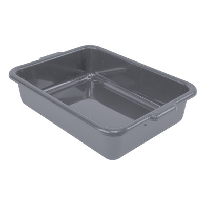 Bussing Tub, flat bottom, polypropylene, NSF, case of 12