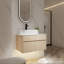 Ensemble de meuble-lavabo simple 32 "avec lavabo en céramique et portes à fermeture douce-552061291