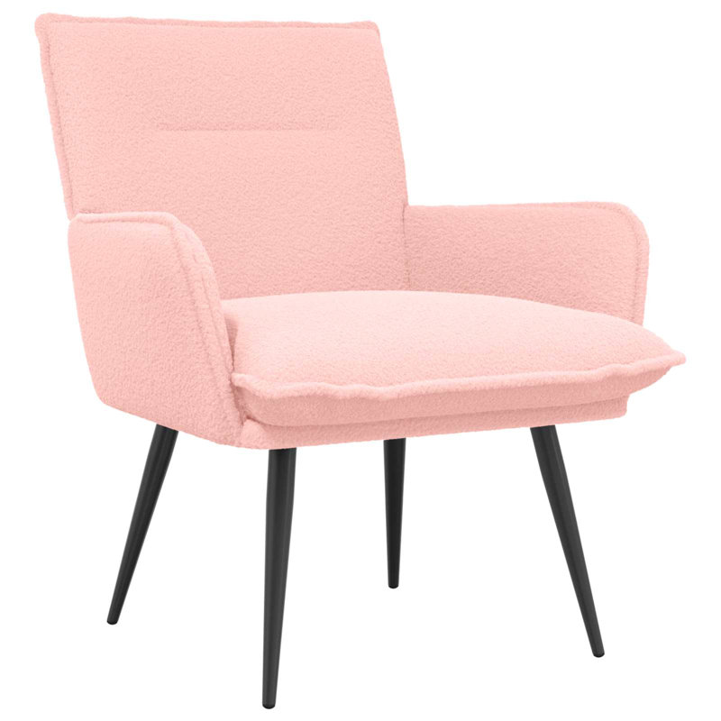Upholstered Armchair, Pink