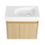 Meuble-lavabo 24 po avec lavabo en céramique, meuble-lavabo flottant mural, armoire de rangement en bois avec portes doubles pour la salle de bain-1810790744