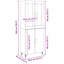 Highboard 69.5X34x180 Cm Engineered Wood-475123483