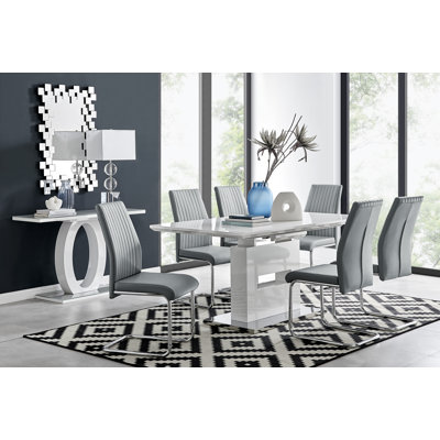 Corova Dining Set with 6 Chairs