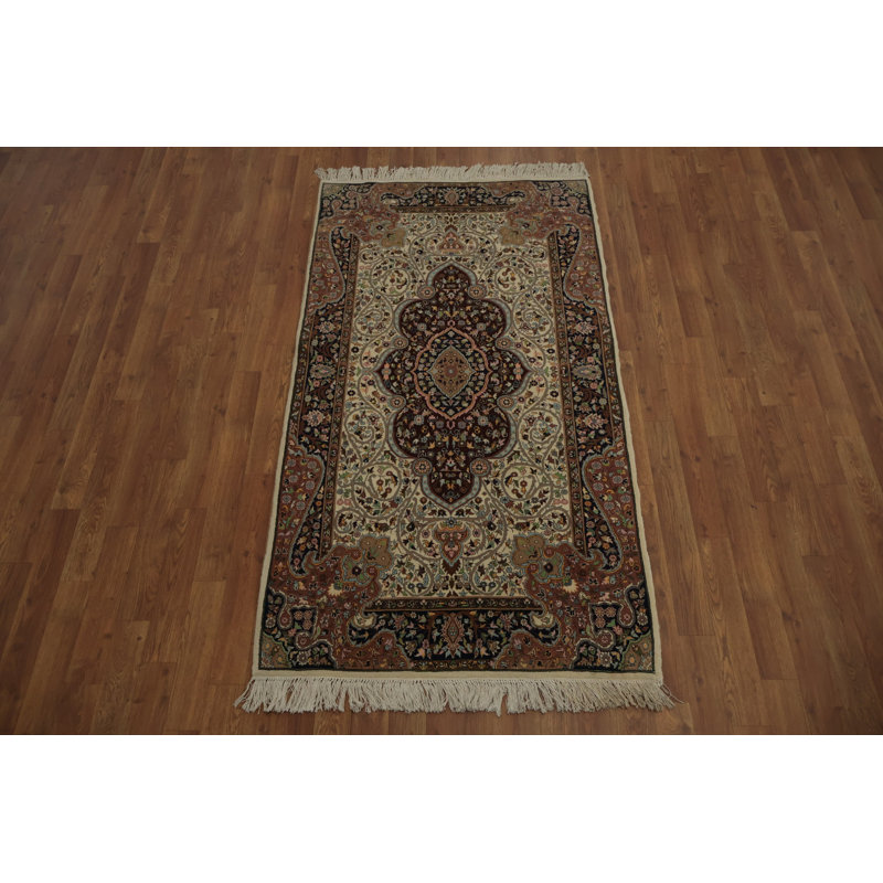 Tapis sophistiqué à teinture végétale 3x6