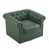 Green Faux Leather