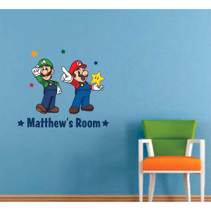 Adhésif décoratif Super Mario Luigi, H 27 po x l 30 po, Oui