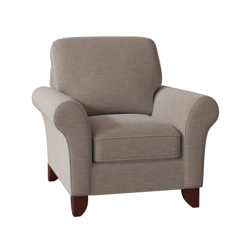 Almada Armchair, Cleo 41 Gray Stripe, Manhattan, Yes