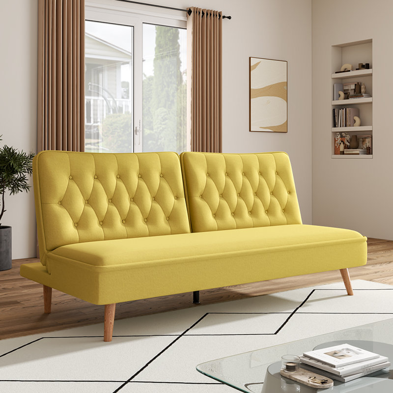 Angelos 3 Seater Sleeper, Yellow