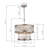 Bria 8 - Light Dimmable Tiered Chandelier