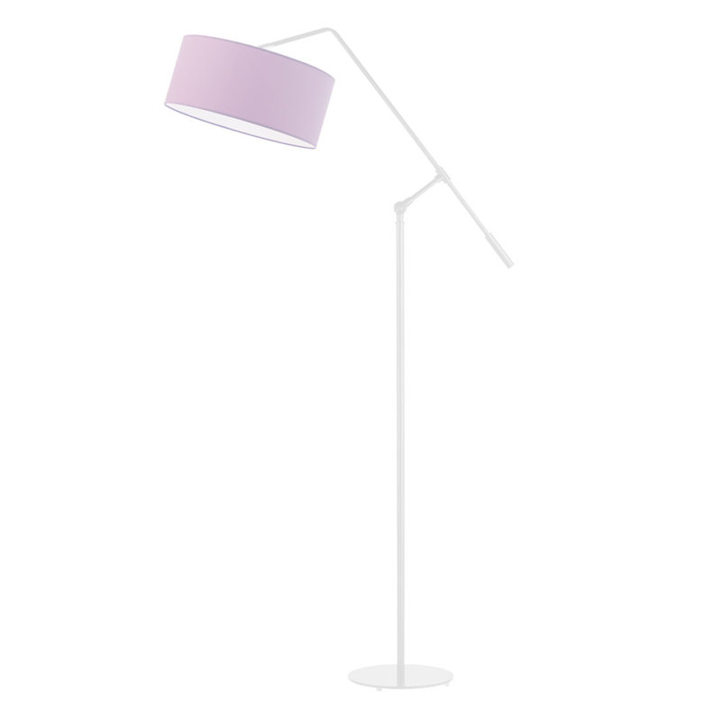 Hanskarl 170cm Reading Floor Lamp, Light Violet, White