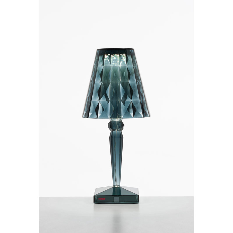 Big LED Table Lamp, Light Blue, Plug In
