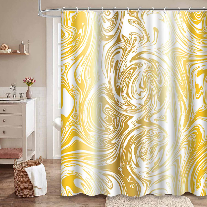 Rideau de douche Shiny En Marble, L 72 po x l 78 po