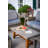 Gwendolynn Rectangular Concrete Outdoor Coffee Table , 47 " W 23.5 " D