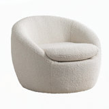 Modern Barrel Chair 360° Swivel Chair Sofa Chair Upholstered Chair Reading Chair Comfy Chair