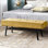 Banc rembourré 39,4 po Velours côtelé