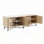Armoire de rangement décorative 4 portes avec tablettes réglables-1127978696