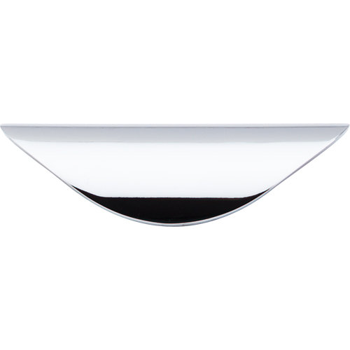 Dakota 2 9/16" Center Cup Pull, Polished Chrome, 2 9/16"