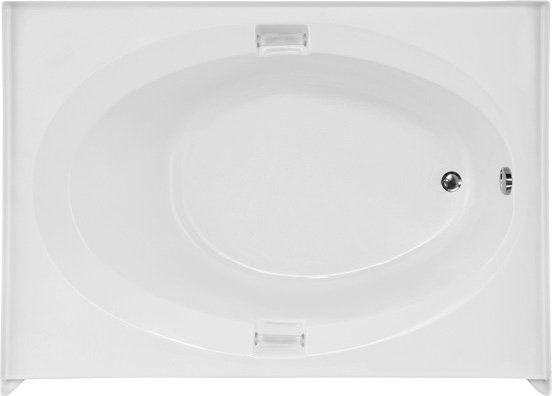 Marie 60'' L Soaking Bathtub, White, Right