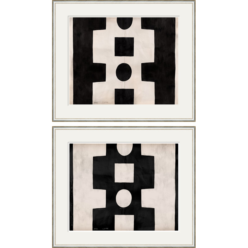 «Black and White Abstracts» par Paule Marrot - reproduction d'un seul cadre