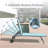 Braylen Patio Adjustable Aluminum Chaise Lounge Set of 3 with Table-832011580
