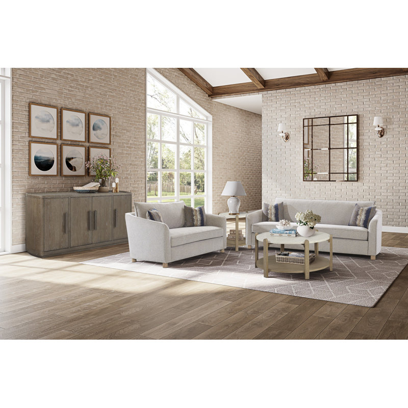 Marielle Stone Top End Table - Toffee