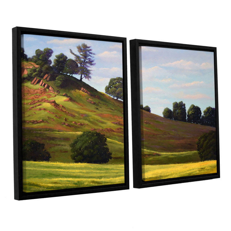 Spring Day-ensemble de 2 reproductions d’art sur toile encadrée, H 24 po x l 36 po x P 2 po