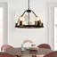 Lustre cylindrique de style bougie à 6 lumières Ilanna