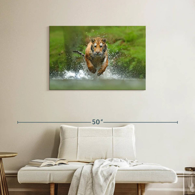 Brampt Running Tiger, 24" H x 36" W