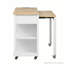 Îlot de cuisine de 47 po avec table de salle à manger extensible, table de cuisine en placage de bois d'hévéa avec support de rangement interne, prise de courant, îlot de cuisine avec rangement 2 tiroirs et 2 armoires-197859358