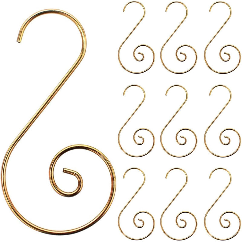 35cm PVC No Holiday Shaped Ornament, Gold