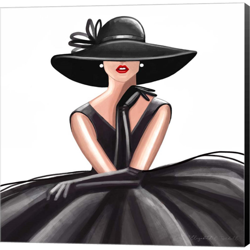 «Glam Gown» par Elizabeth Tyndall, art mural sur toile