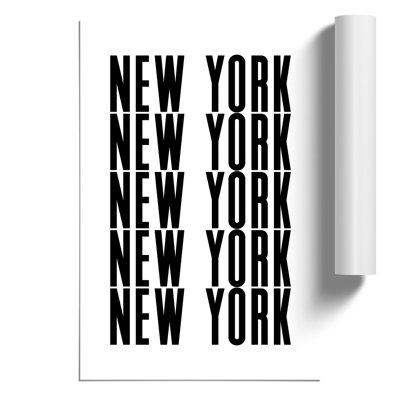 New York New York - Frameless Print